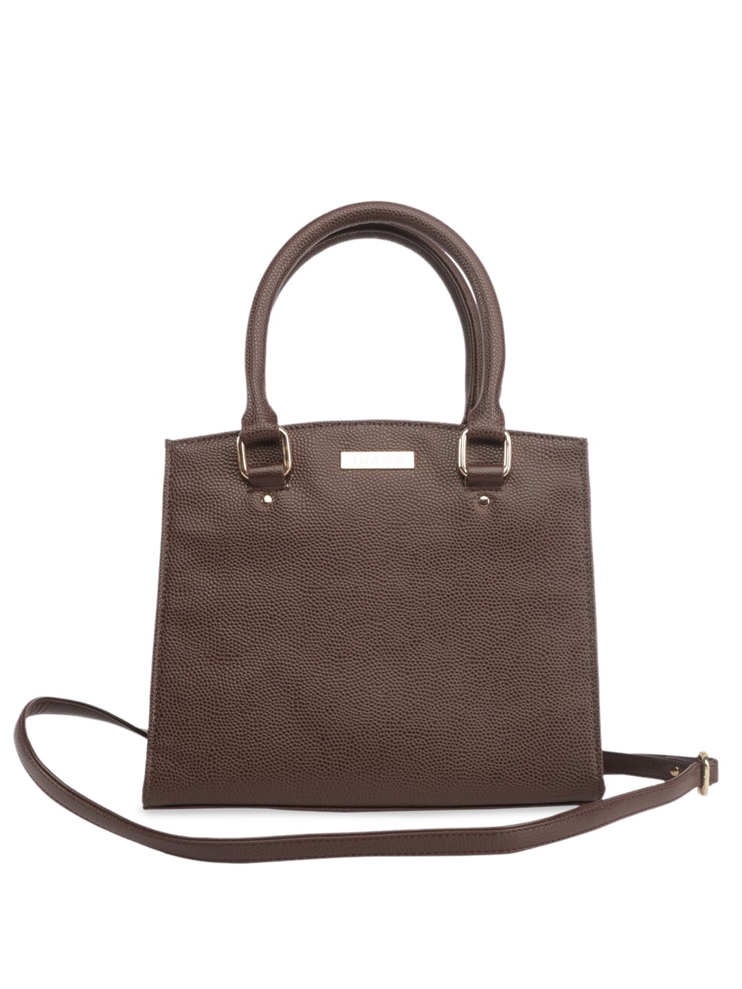 

IMARS Women Brown Textured Handheld Bag