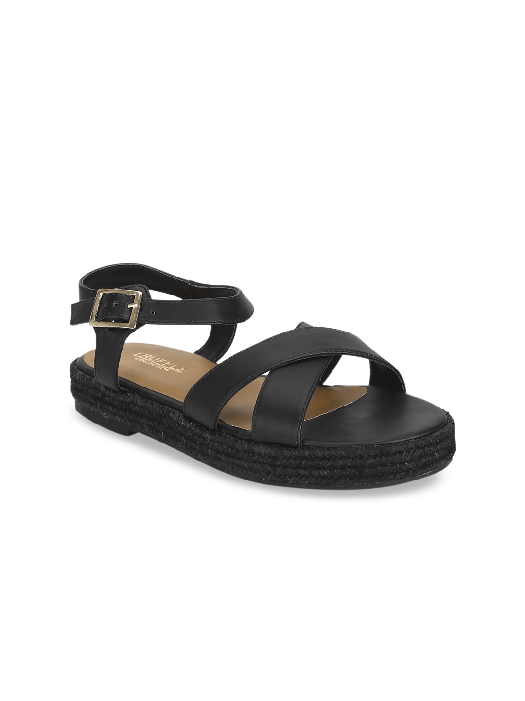 

Truffle Collection Women Black Solid Sandals