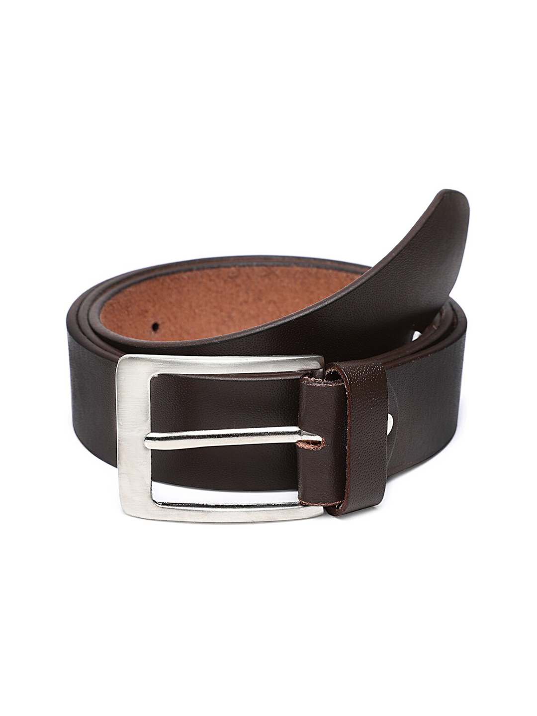 WELBAWT Men Brown Textured Belt