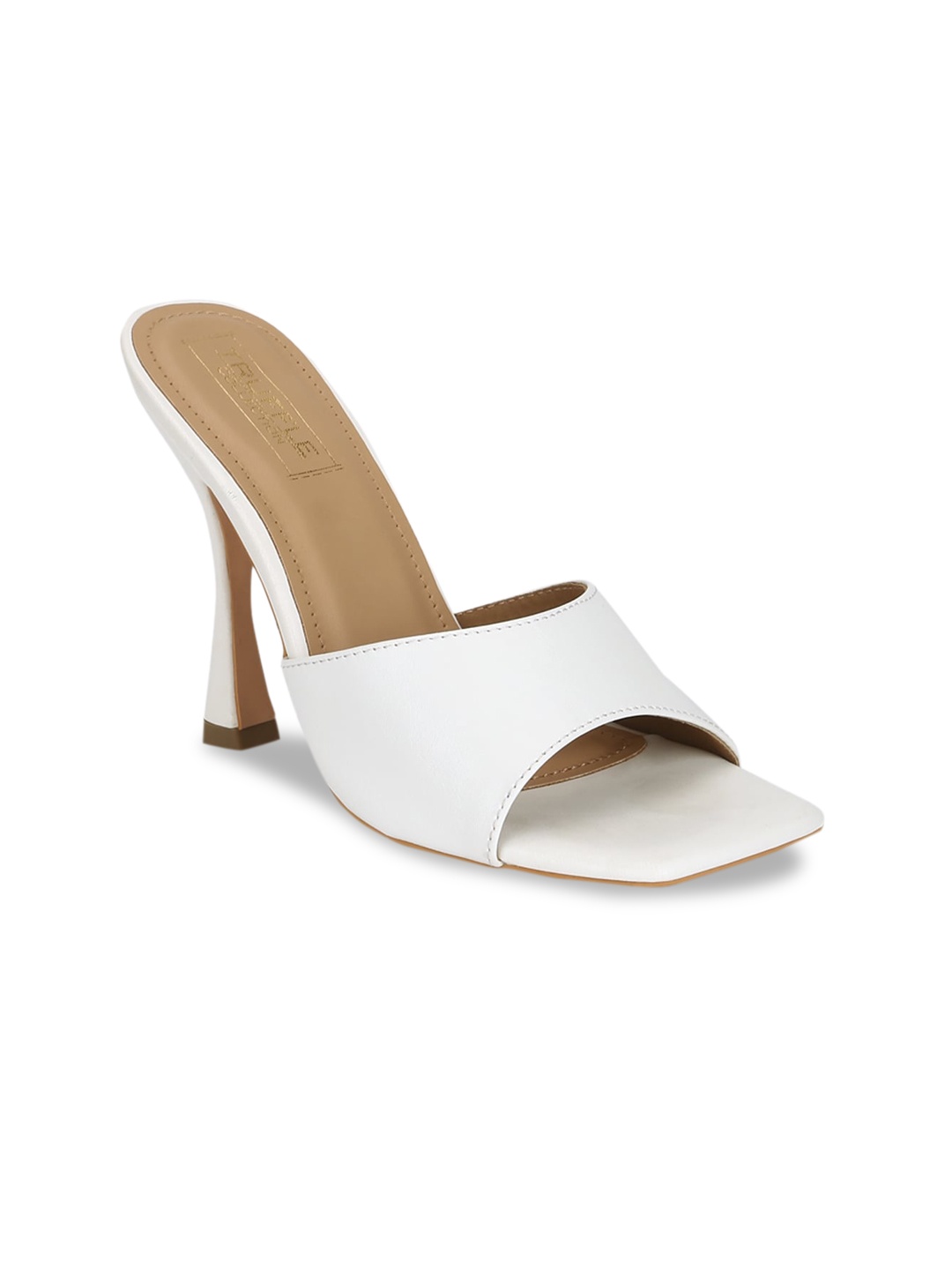 

Truffle Collection Women White Solid Sandals