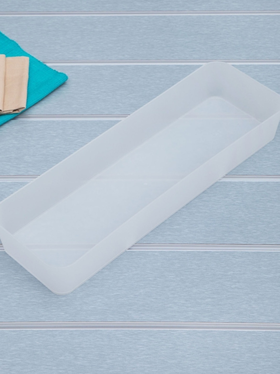 

Home Centre White Regan Solid Drawer Organizer