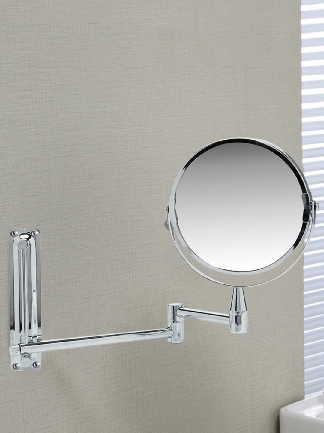 

Home Centre Silver-Toned Ella Double-Sided Dual Arm Vanity Mirror