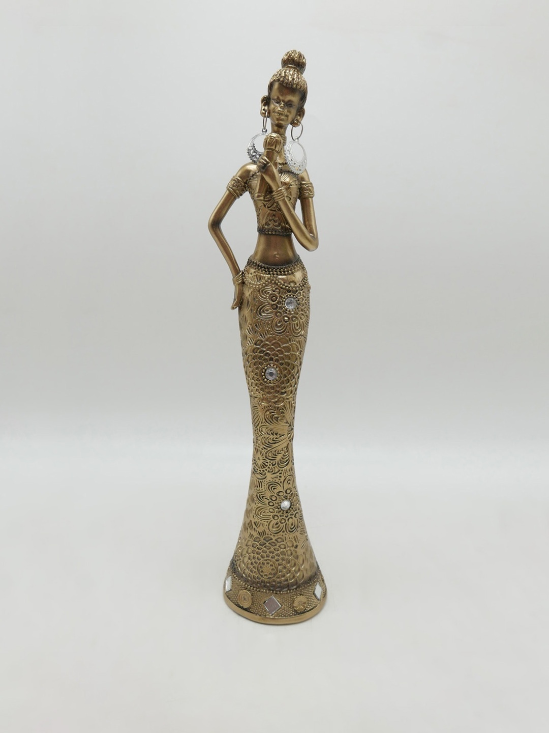 

Home Centre Gold-Toned Corsica African Musician Figurine