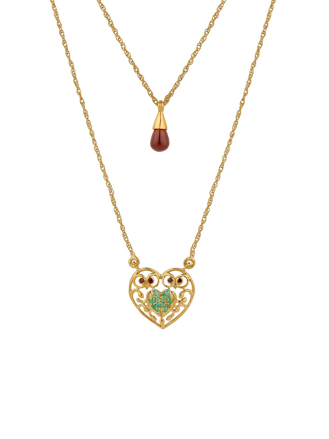 

Chumbak Gold-Plated Red Sterling Silver Necklace
