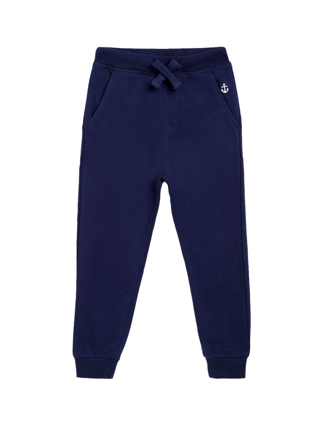 

Campana Boys Navy Blue Solid Cotton Blake Joggers