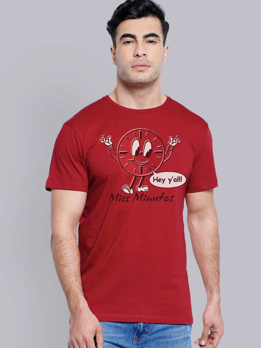 

Free Authority Men Red Loki Printed T-shirt