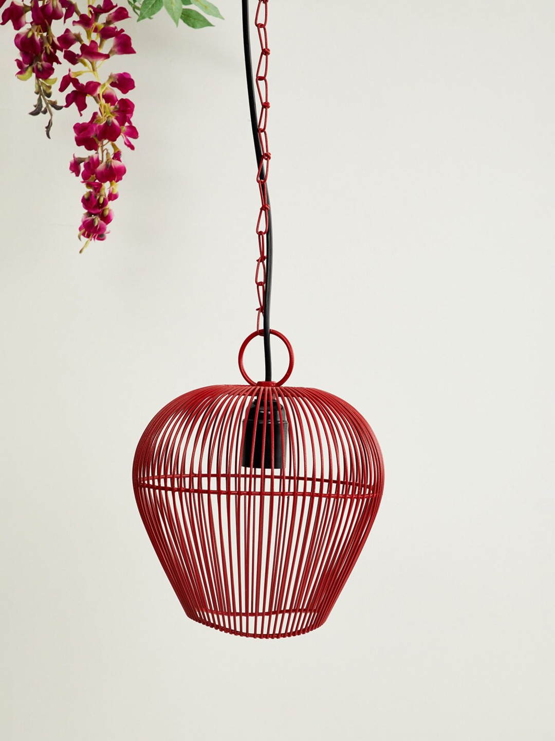

Home Centre Red Solid Contemporary Hanging Lamp