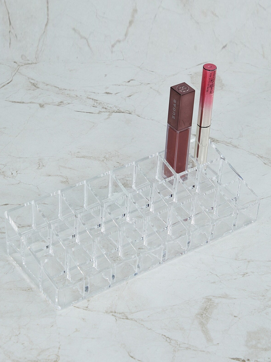 

Home Centre Transparent Solid Orion Ducale 24-Compartment Lipstick Stand