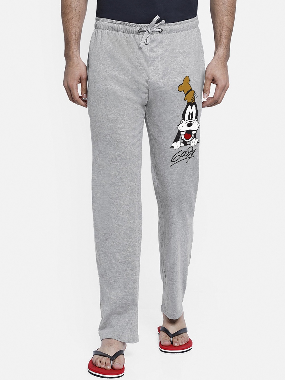 

Free Authority Mickey & Friends Men Grey Printed Lounge Pants