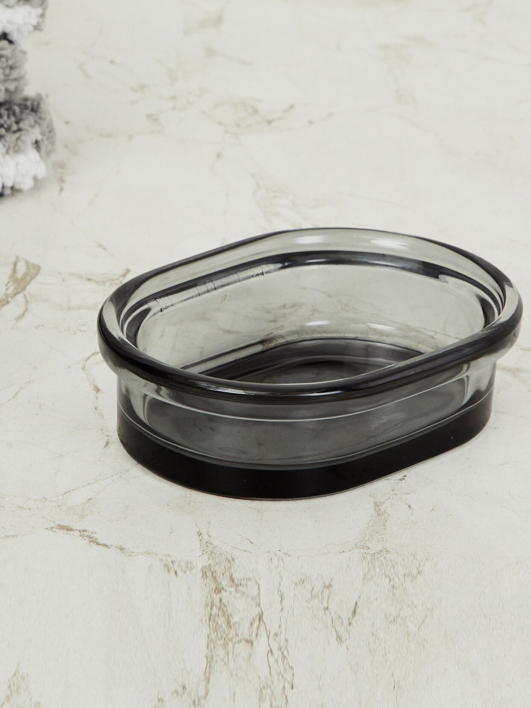 

Home Centre Grey Solid Radiance Glass Soap Dish