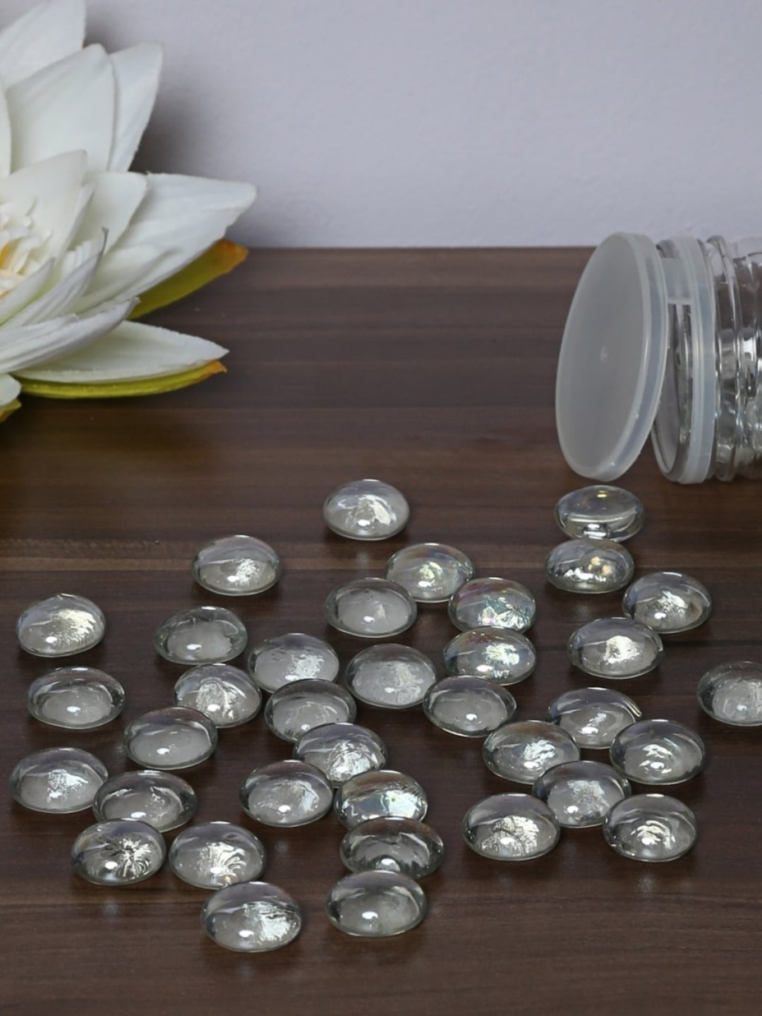 

Home Centre Silver-Toned Solid Splendid Redolance Decorative Pebbles