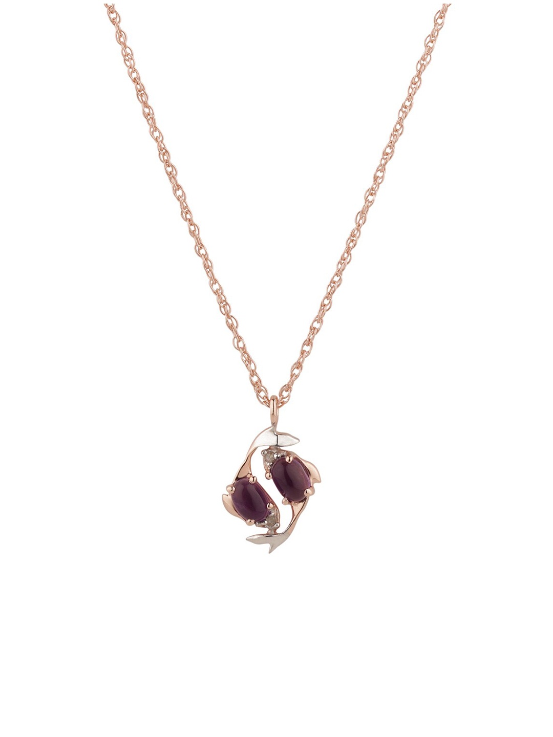 

Chumbak Rose Gold-Plated Sterling Silver Pisces Zodiac Necklace