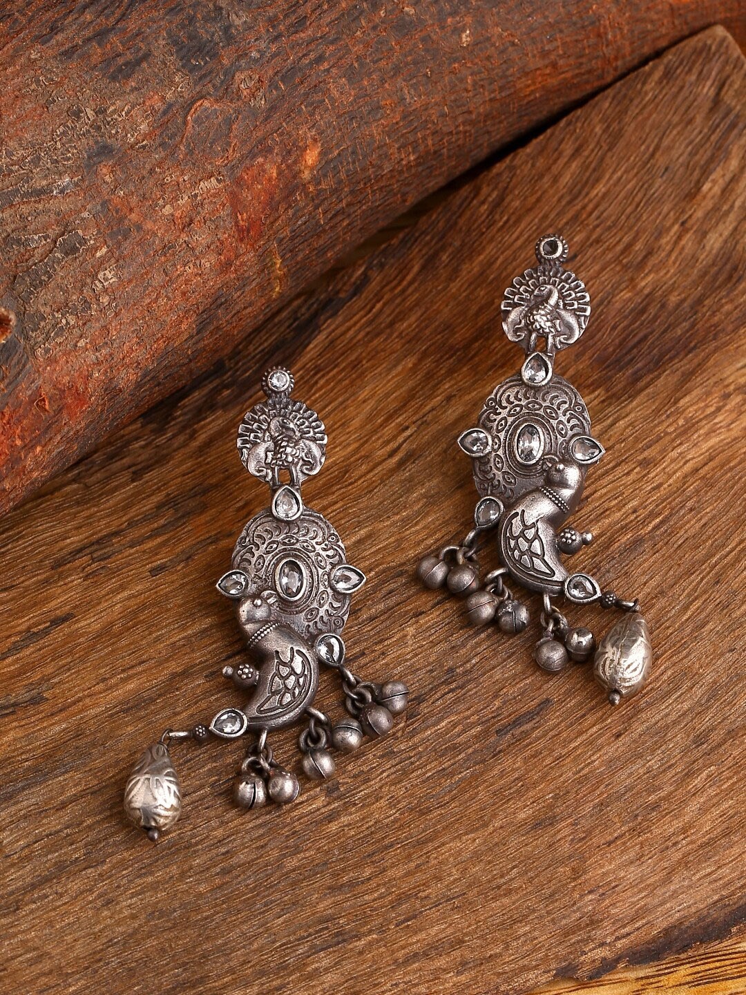 

Infuzze Silver-Plated Contemporary Drop Earrings