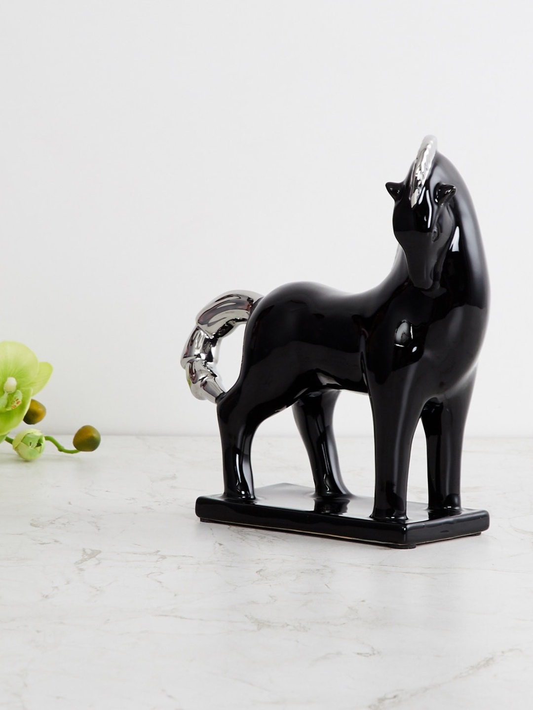 

Home Centre Black Splendid Solid Horse Figurine