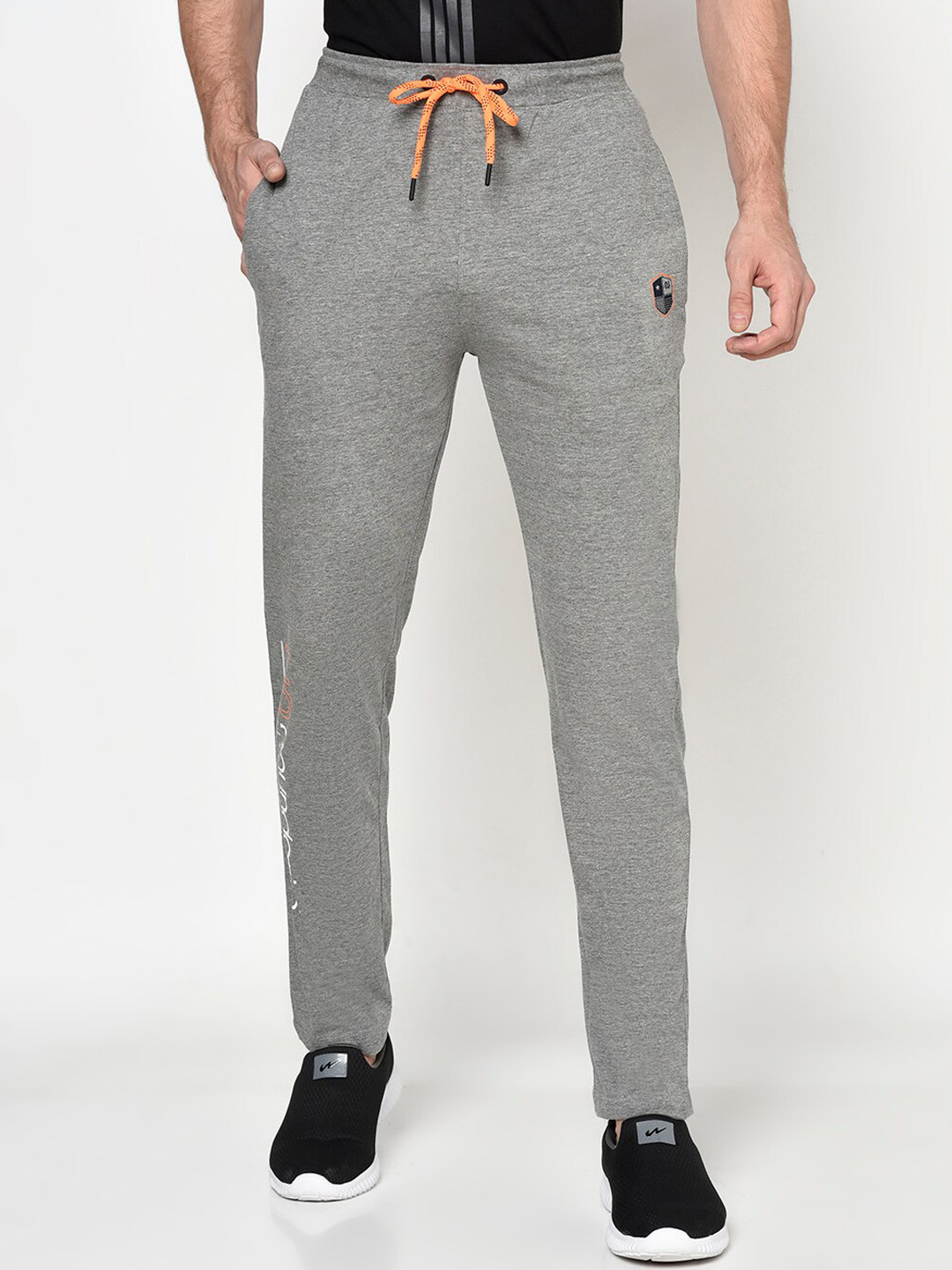 

Octave Men Grey Solid Cotton Track Pants