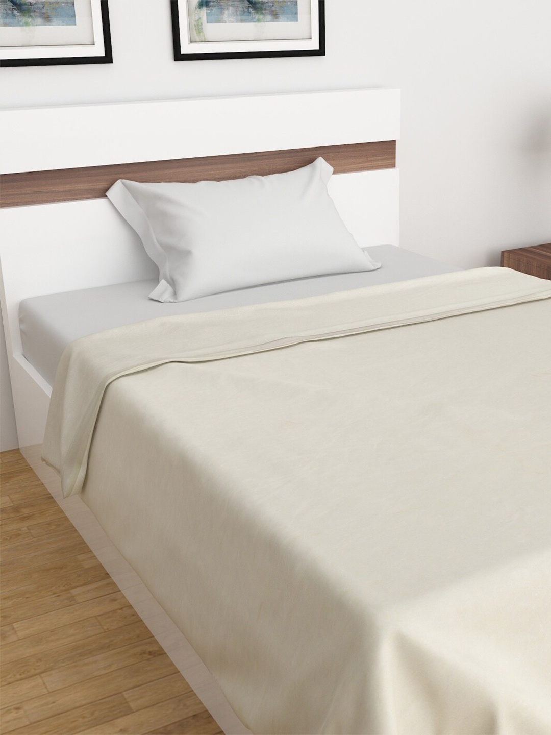 

Home Centre Beige Solid AC Room 150 GSM Single Bed Blanket
