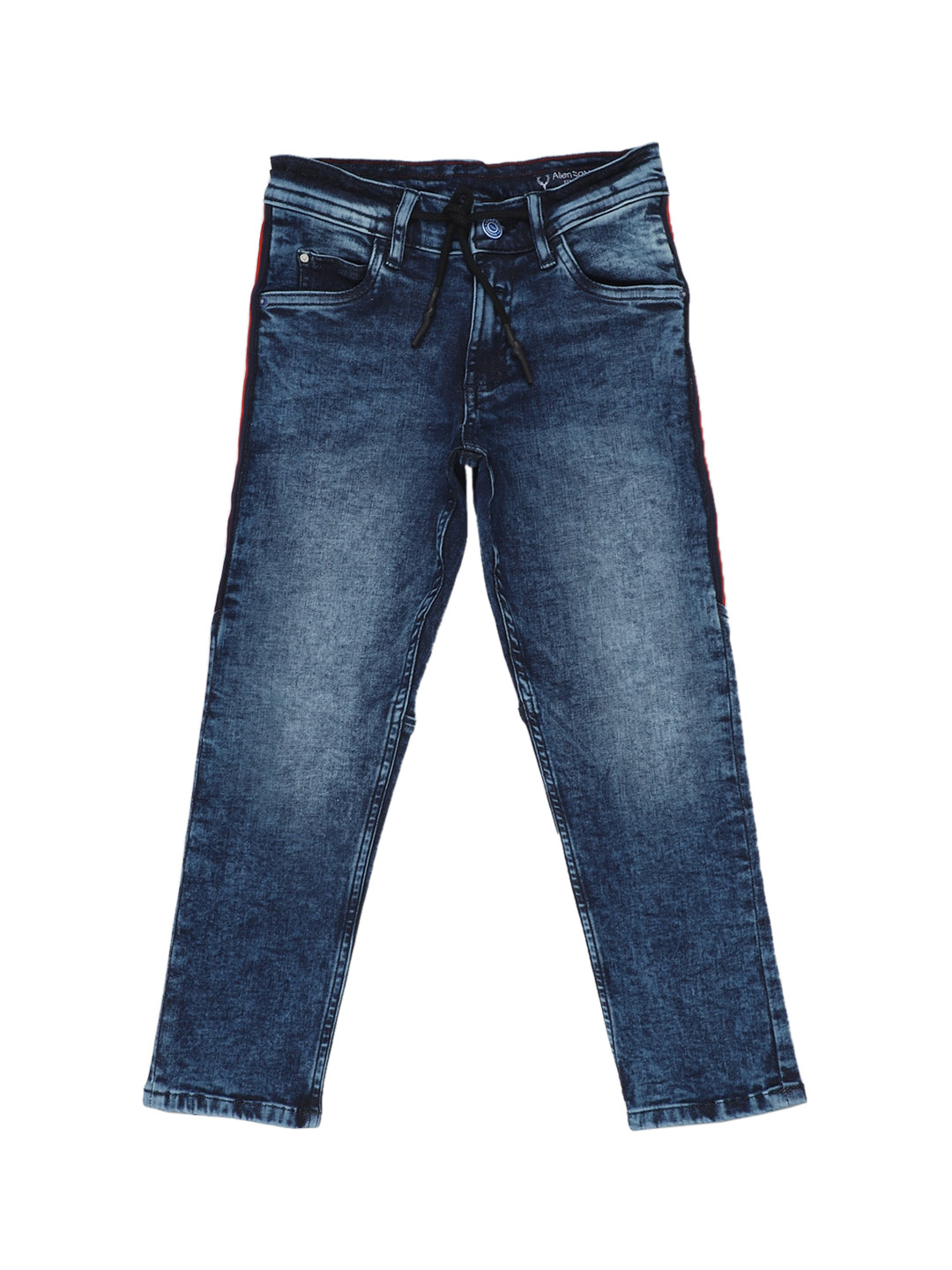 

Allen Solly Junior Boys Blue Low Distress Heavy Fade Jeans