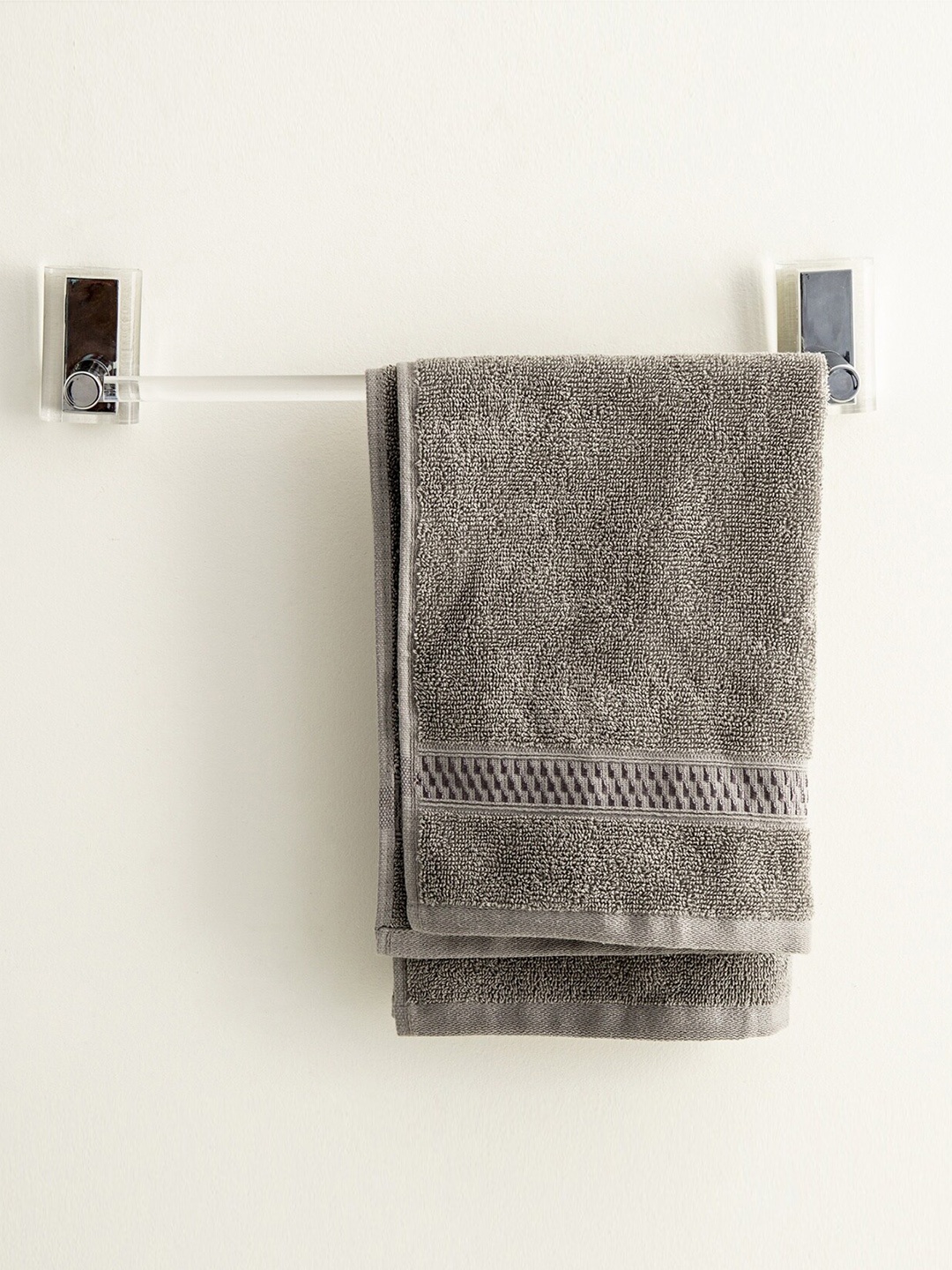 

Home Centre Silver-Toned & Transparent Orion Highline Glass Towel Bar