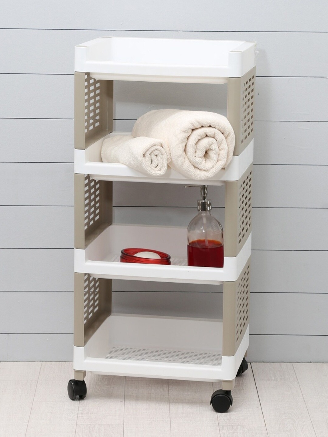 

Home Centre Multi Solid Omnia 4 Tier Organiser Rack