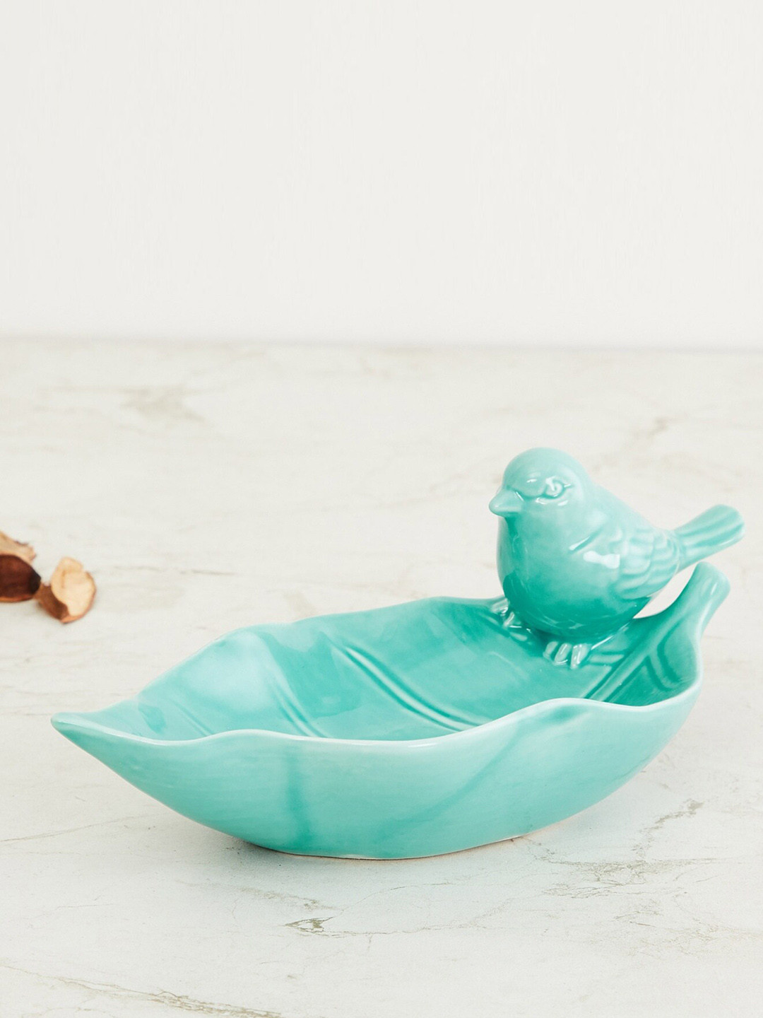 

Homecentre Teal Blue coloured Heliost Bird Decorative Platter