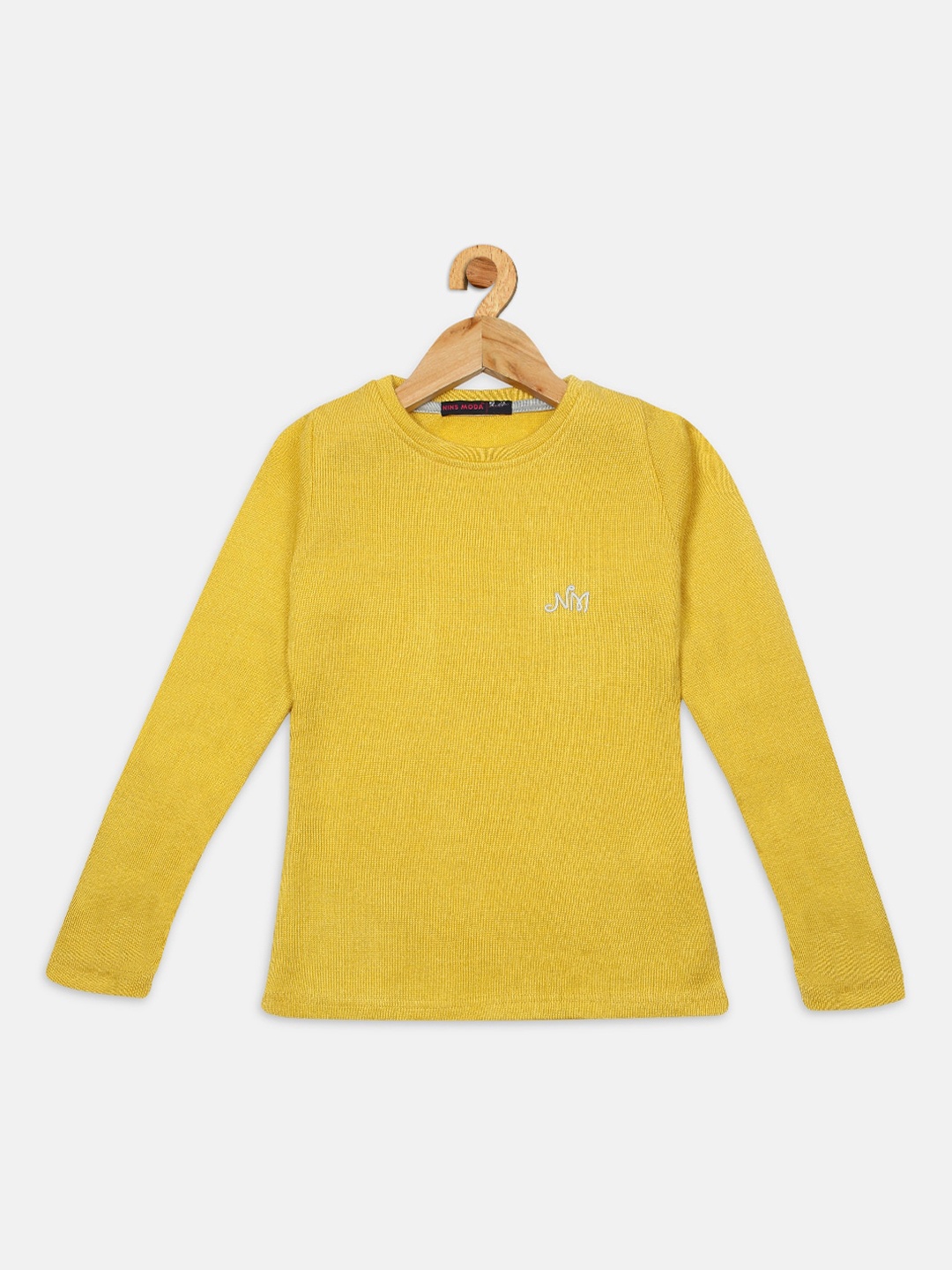 

Nins Moda Girls Yellow Regular Top