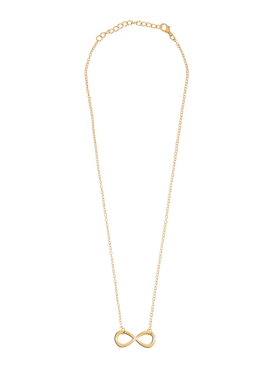 

Moon Dust Gold Plated Designer Infinity Necklace Pendant