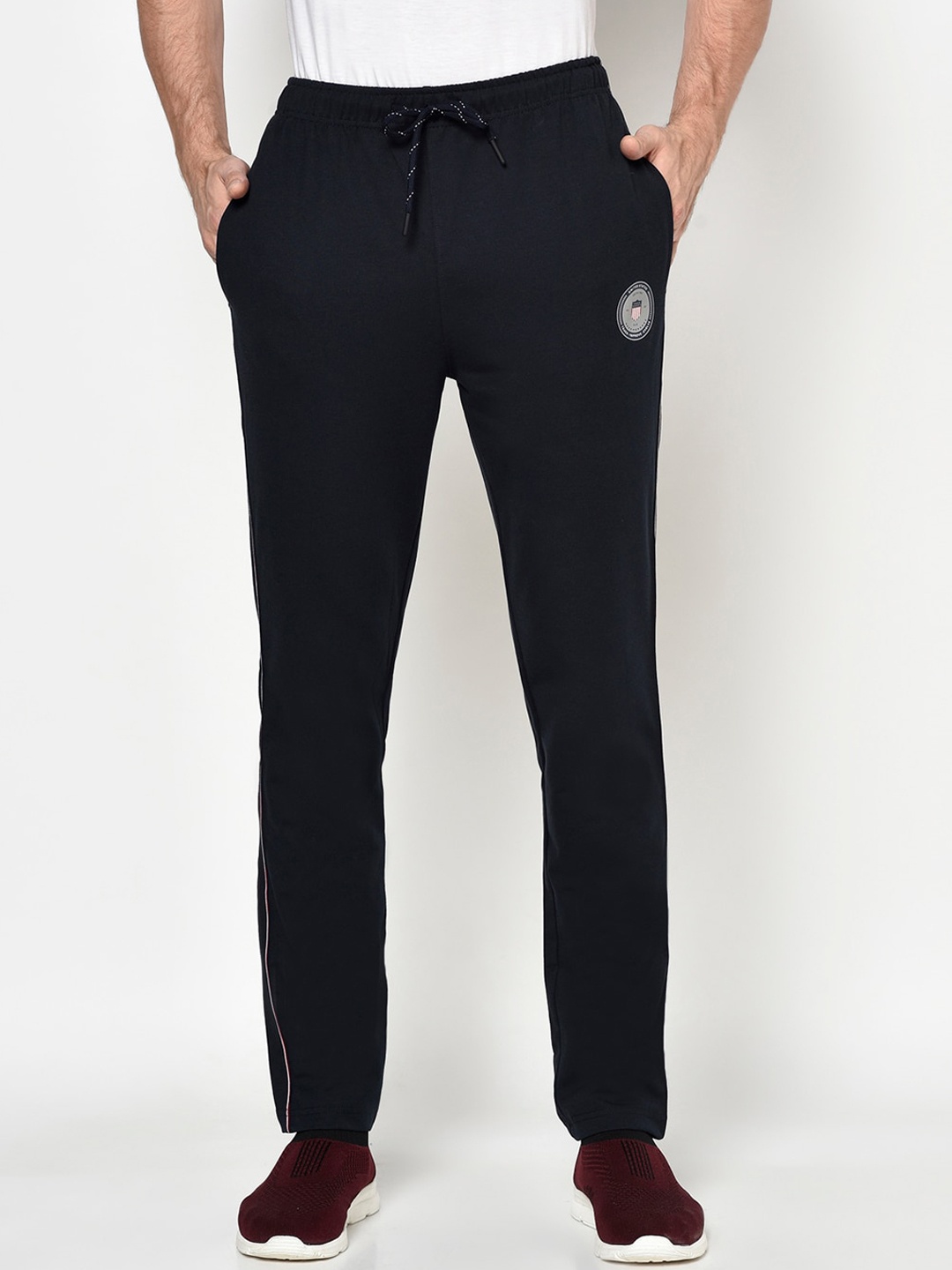 

Octave Men Navy-Blue Solid Cotton Track Pants