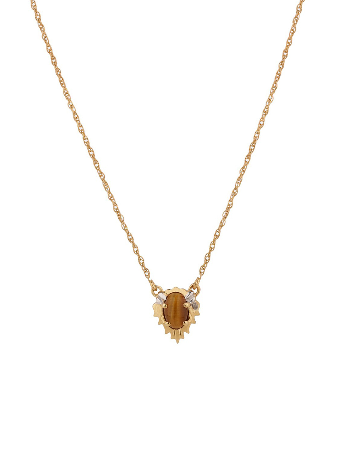 

Chumbak Yellow & Gold-Toned Sterling Silver Gold-Plated Necklace