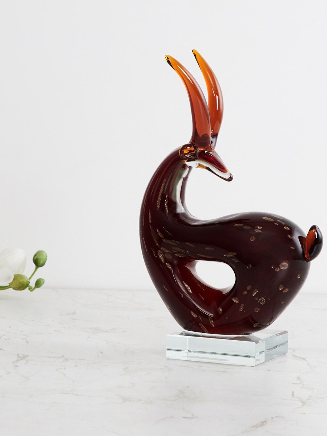 

Home Centre Brown & Orange Splendid Textured Deer Figurine