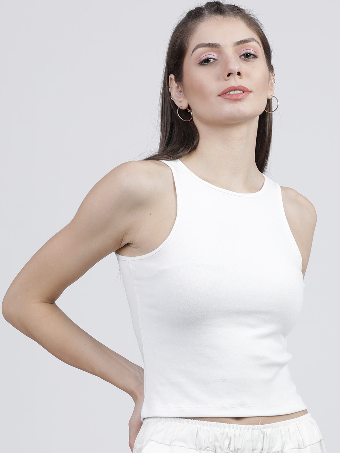 

Tokyo Talkies Women White T-shirt