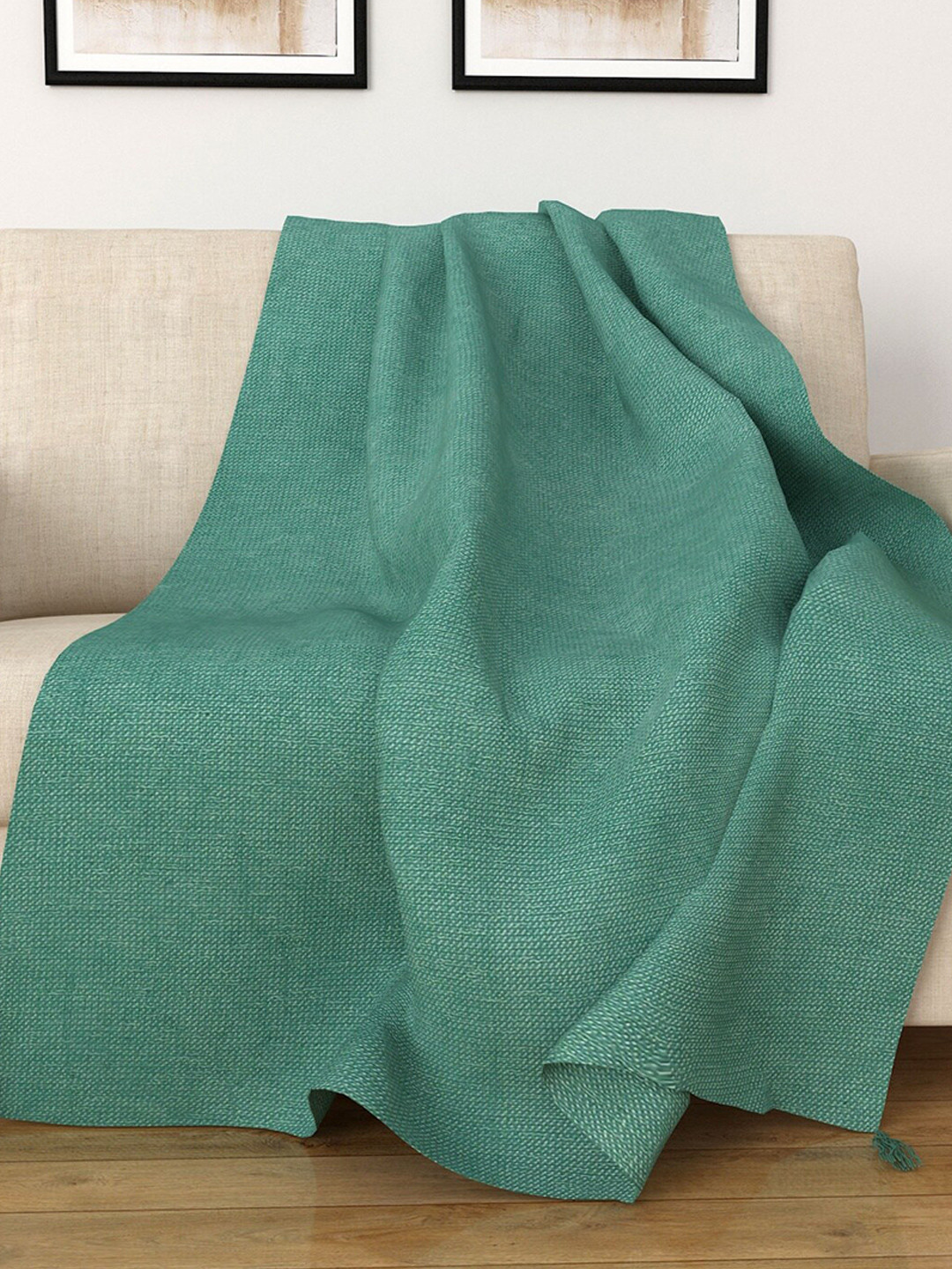 

Home Centre Blue Solid AC Room 110 GSM Single Bed Blanket