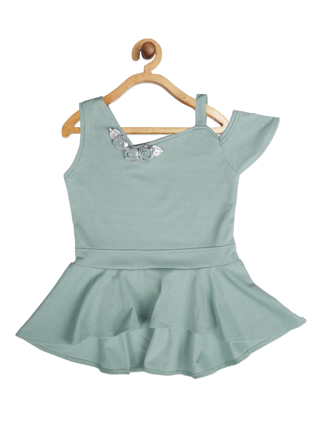 

Tiny Girl Green Peplum Top