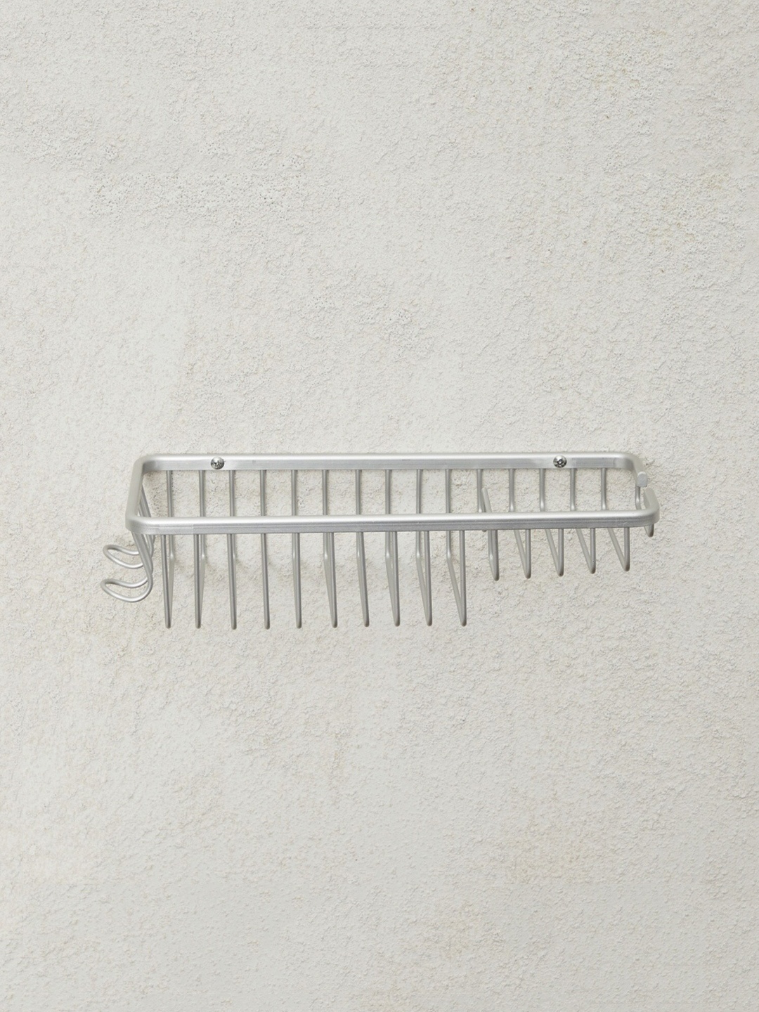 

Home Centre Silver-Toned Solid Rectangular Straight Bathroom Caddy