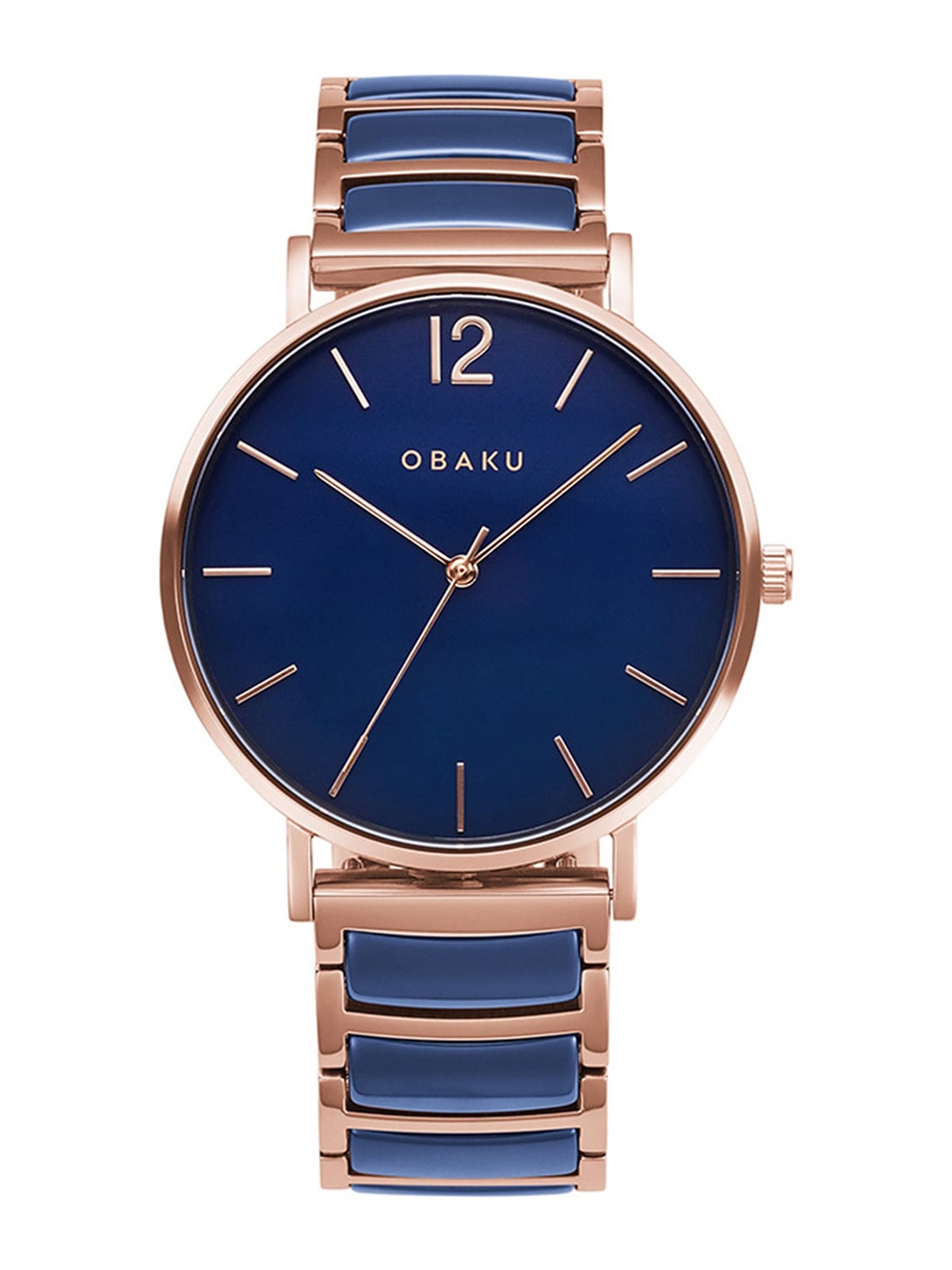 

Obaku Men Blue Brass Dial & Multicoloured Watch V197GXVLSL