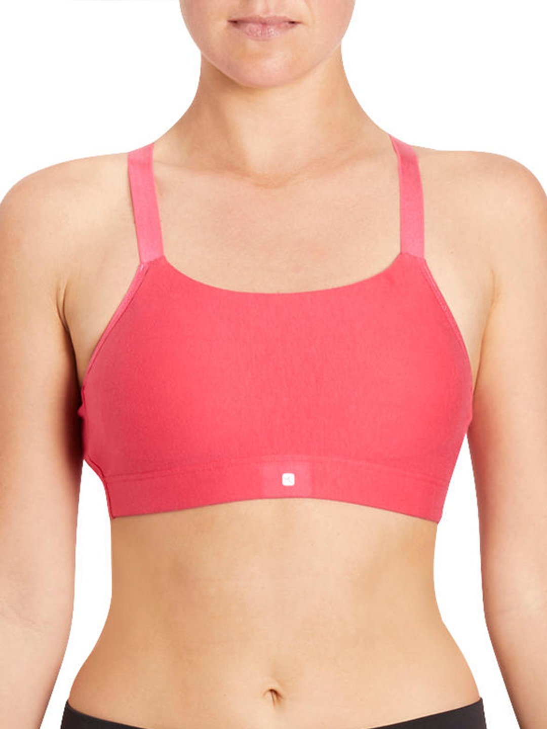 

Domyos By Decathlon Women Pink Full Coverage Underwired Lightly Padded Low Support Bra
