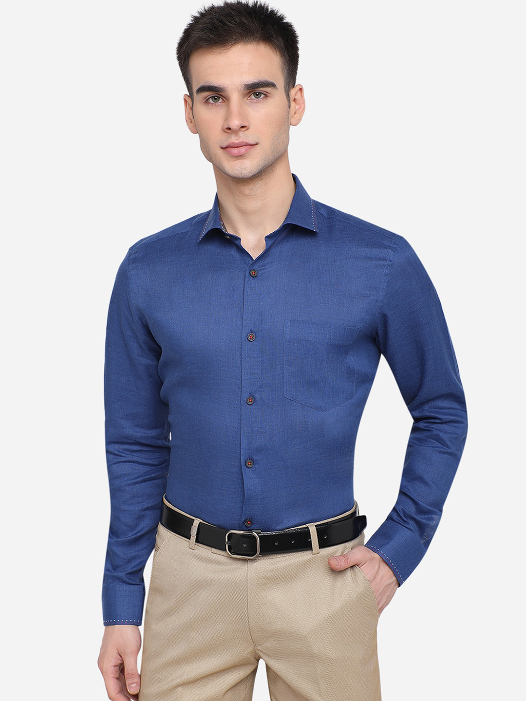 

JB STUDIO Men Blue Slim Fit Formal Shirt