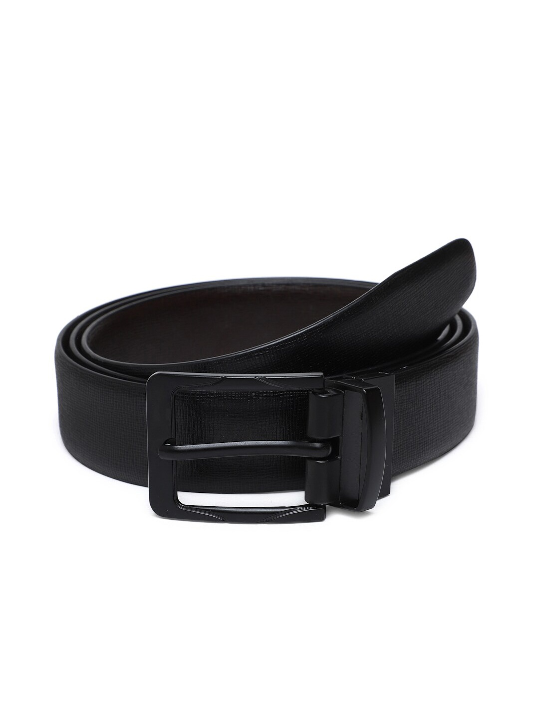 

WELBAWT Men Black Solid Regular Belts