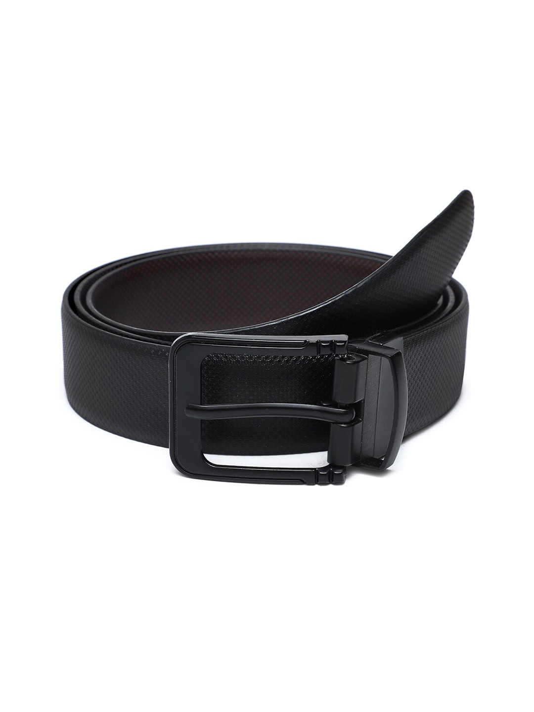 

WELBAWT Men Black Solid Regular Belts