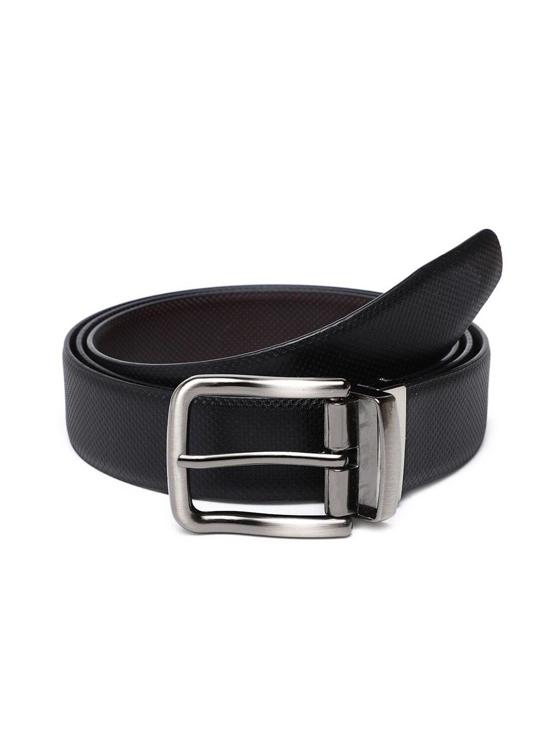

WELBAWT Men Black Solid Regular Belts