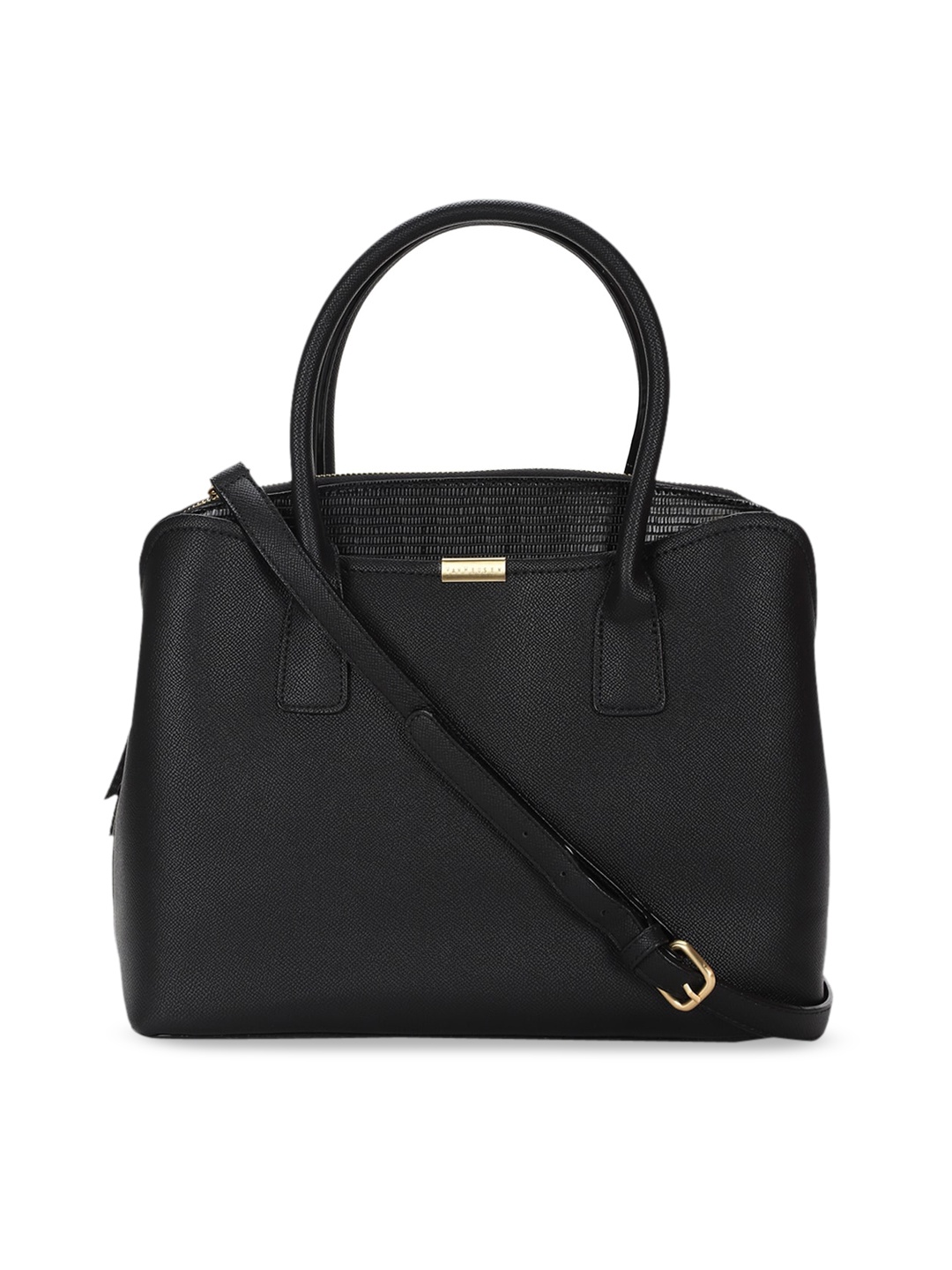 

Van Heusen Black Solid Handheld Bag