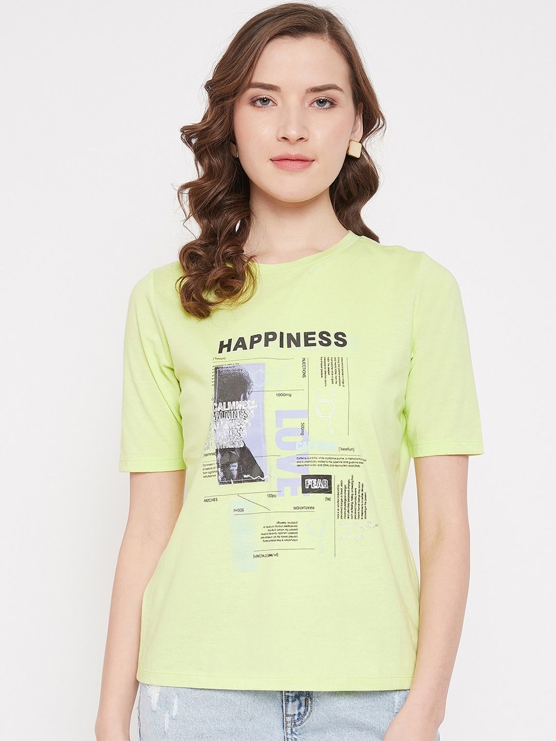 

Madame Womens Green Regular Top