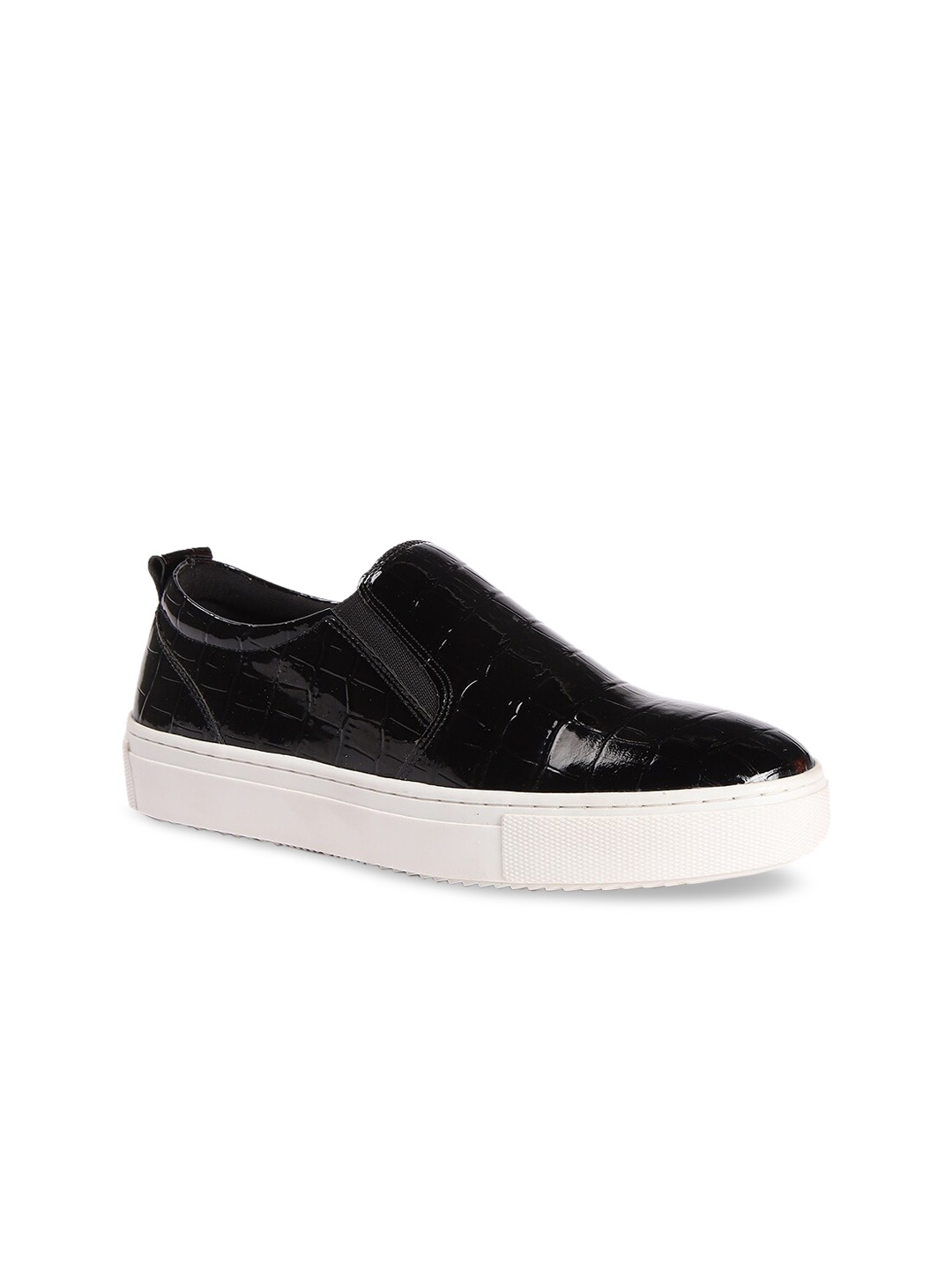 

FOREVER 21 Women Black PU Sneakers