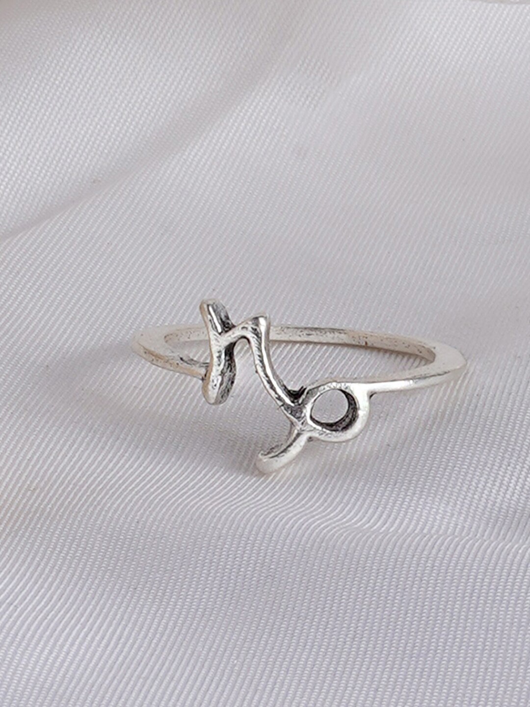 JOKER & WITCH Silver-Plated Capricorn Zodiac Finger Ring