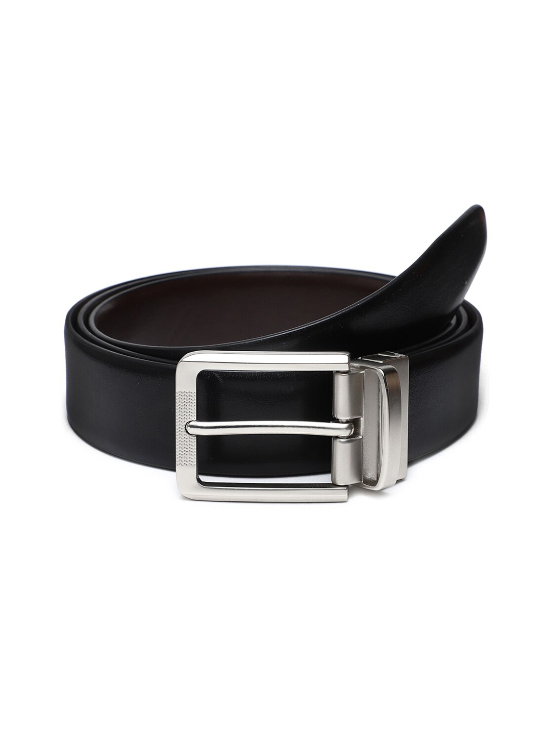 

WELBAWT Men Black Solid Regular Belts