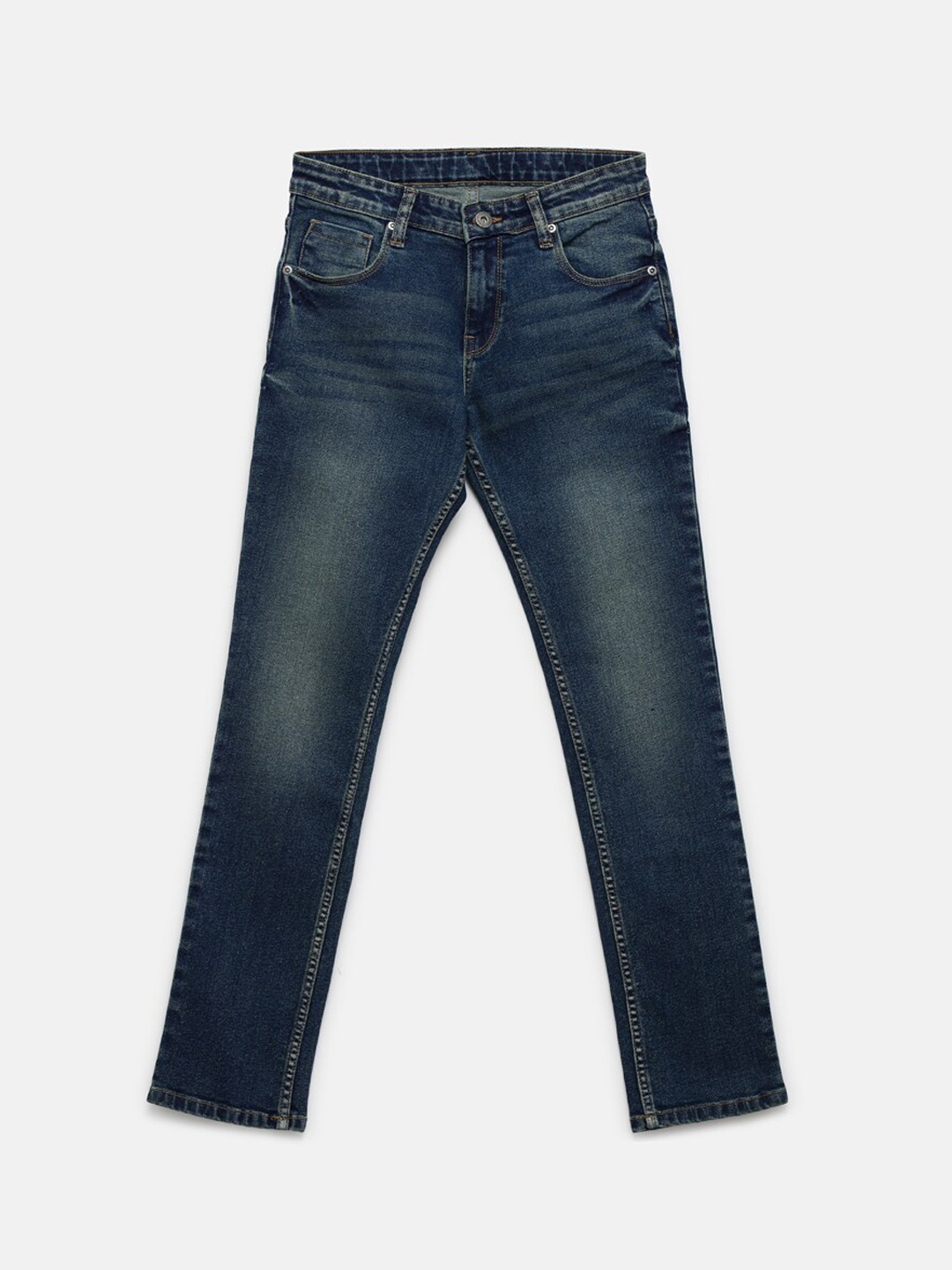 

Pepe Jeans Boys Blue Slim Fit Mid-Rise Clean Look Stretchable Jeans