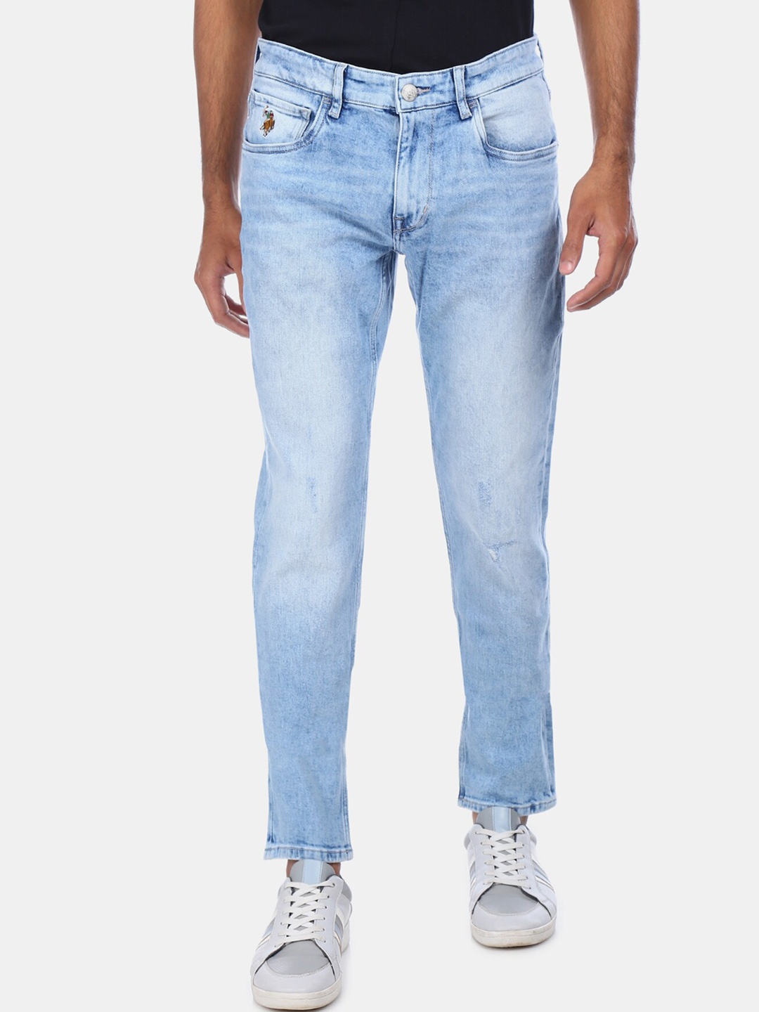 

U.S. Polo Assn. Denim Co. Men Blue Slim Fit Light Fade Stretchable Jeans