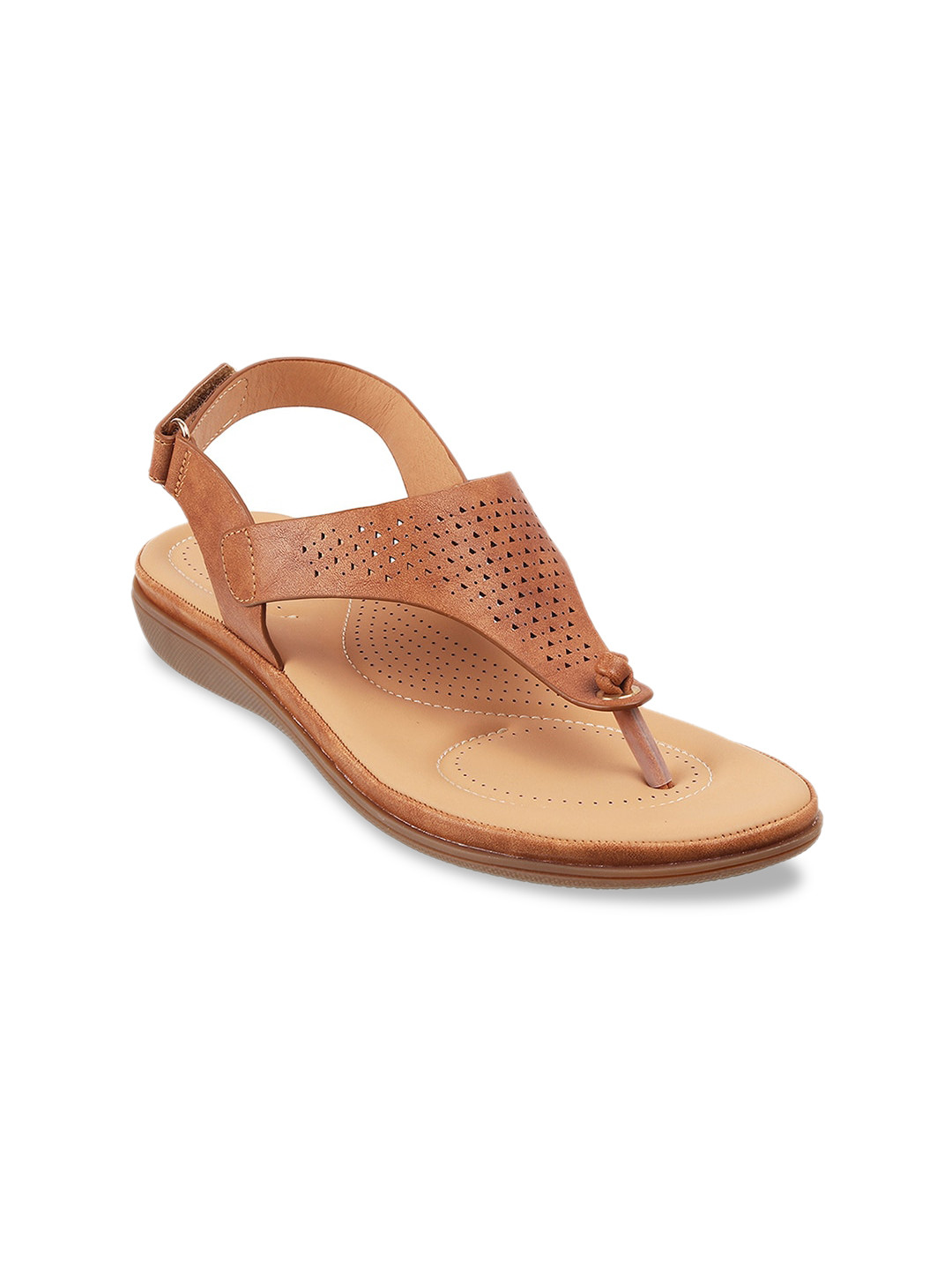 

Metro Women Tan Brown Textured Comfort Heel