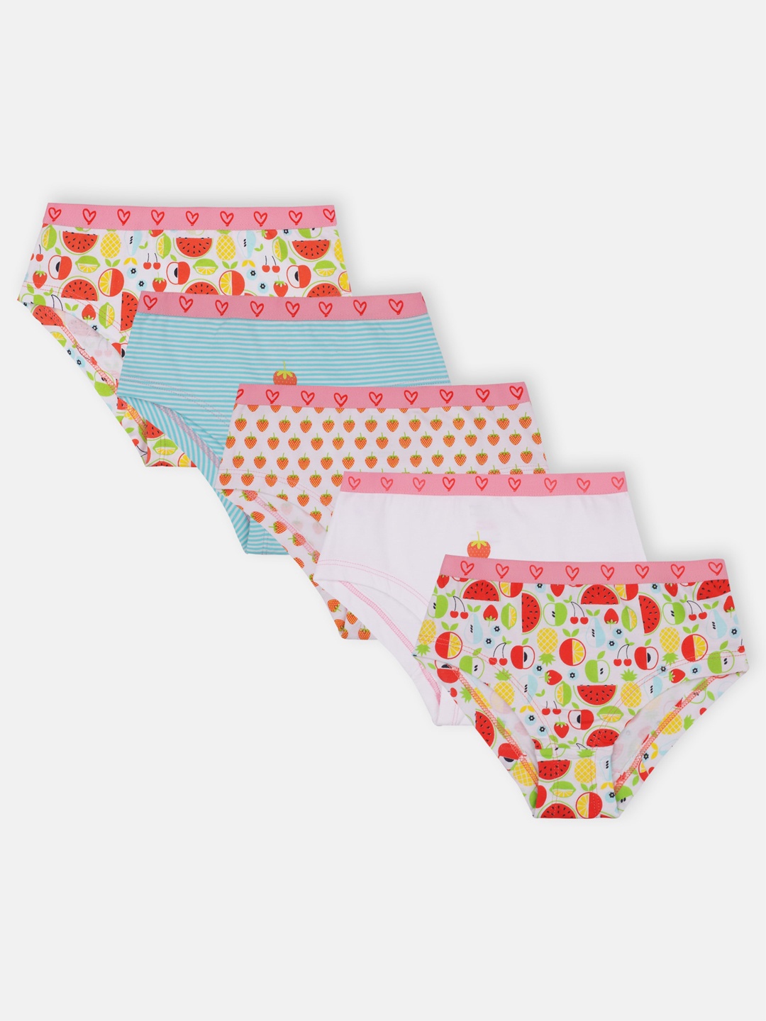

Babysafe Girls Pack Of 5 Assorted Basic Briefs MYN BABY 1866