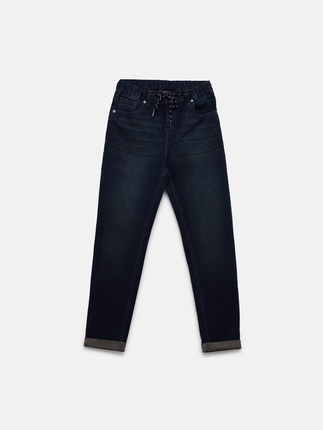 

Pepe Jeans Boys Navy Blue Slim Fit Mid-Rise Clean Look Stretchable Jeans