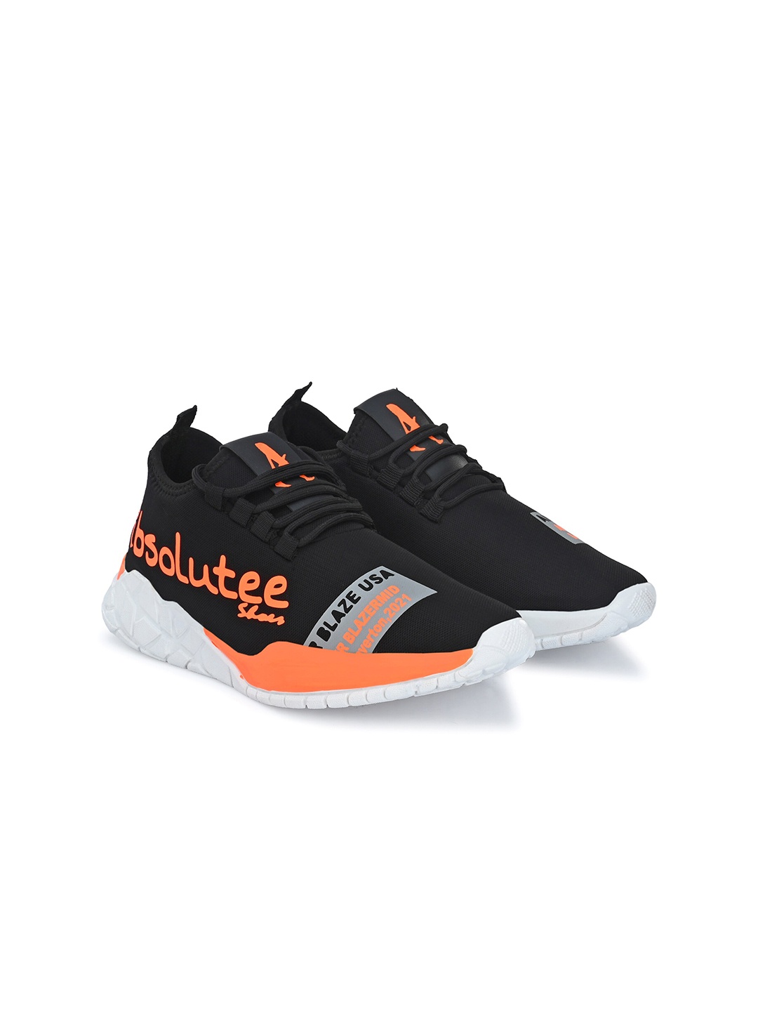

Absolutee Shoes Men Black Running Shoes